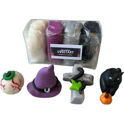 Dortisimo SweetArt potahovací a modelovací hmoty vanilkové Halloween 2 4x100 g