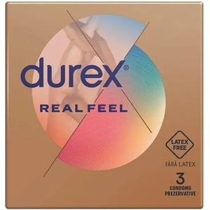  Презервативи за естествени усещания, 3 броя - Durex Real Feel (DUREX02008)