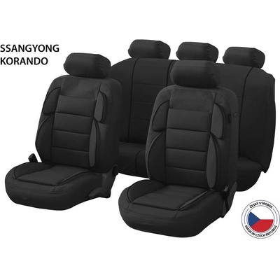 Autopoťah CAPPA Perfetto YL SSangYong Korando, čierne