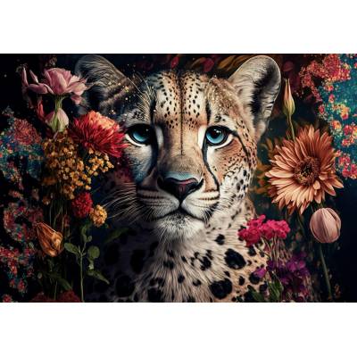 Postershop Fototapeta vliesová Nature flowers cheetah colours, rozměry 152,5x104 cm