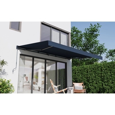 BestBerg BBSU-EL495CG Elektrická markíza s LED osvetlením 495 x 300 cm sivá