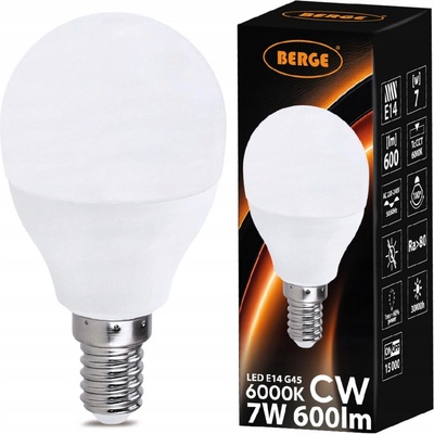 Milio LED žiarovka G45 E14 7W 620 lm studená biela