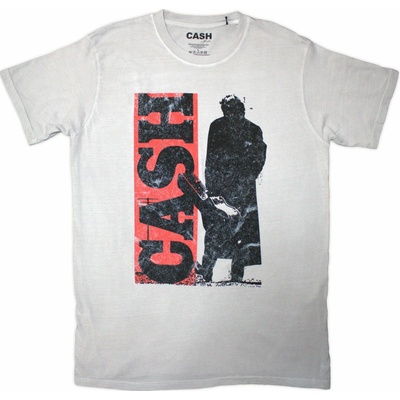 Johnny Cash tričko Bold Silhouette Natural