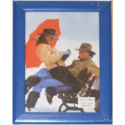 Dřevěný rámeček 13x18 modrý