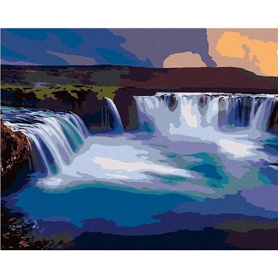 zuty Malování Podle Čísel Vodopád Na Islandu 80 x 100 Cm Plátno Rám