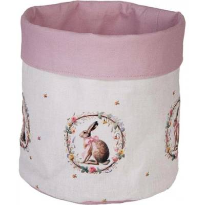 Pytlík / ošatka na pečivo s velikonočním zajíčkem Easter Vintage Ears – 15x16 cm