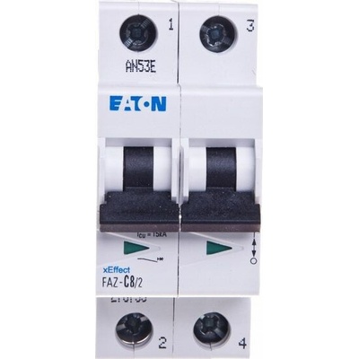 Eaton 2P C 8A 15kA AC FAZ C8/2 278755