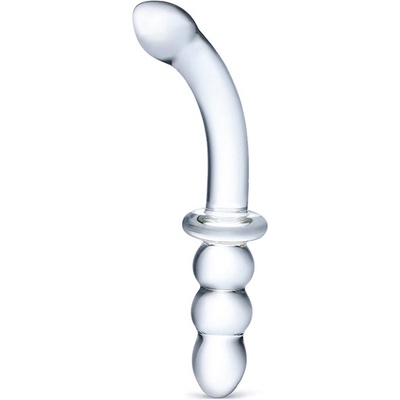 Glas Ribbed G-Spot Glass Dildo