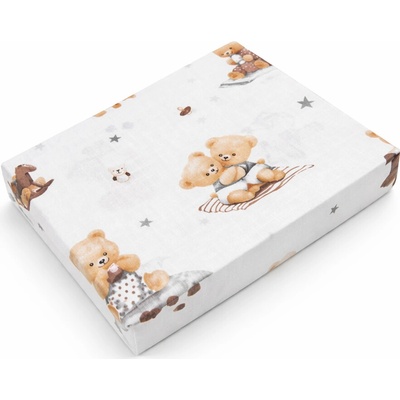 Baby Nellys bavlna prostěradlo Kouzelný méďa 60x120