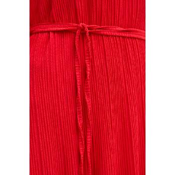 Never Fully Dressed Рокля Never Fully Dressed Red Gaia Plisse (NFDDR1549)
