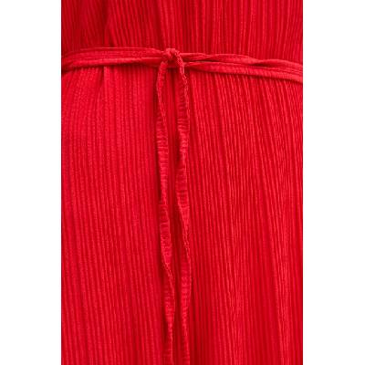 Never Fully Dressed Рокля Never Fully Dressed Red Gaia Plisse (NFDDR1549)