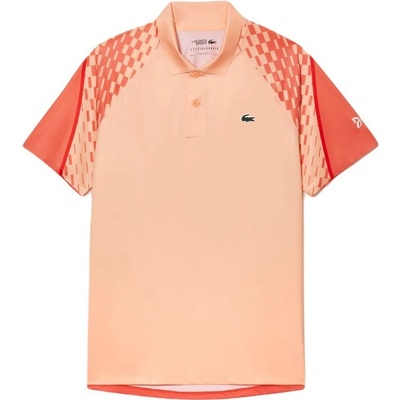 Lacoste Tennis x Novak Djokovic Tricolour Polo Shirt light orange red orange