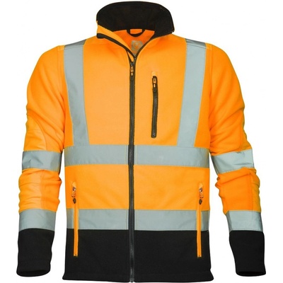 Ardon H5911 SIGNAL HI VIS výstražná FLÍSOVÁ mikina oranžová ČIERNA