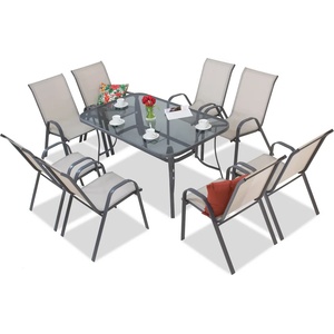 Garden Point комплект за трапезария Modena, светлосив за 8 души Garden Point (GAP171-8)