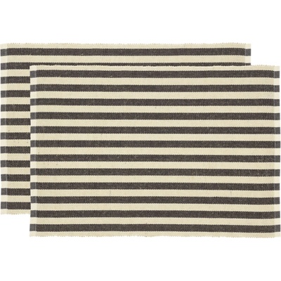 Södahl Set dvou šedých prostírání Stripe 48x33 cm