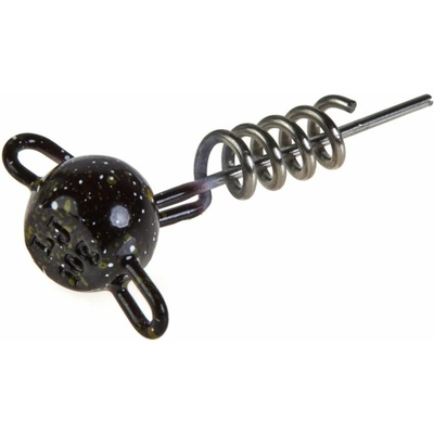 Lucky John jigová hlavička BBS Wobbling Flexhead Pike black 15g 2ks