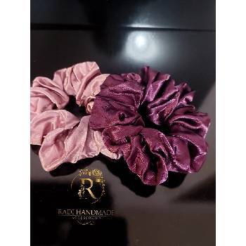 Radi handmade Сатенени скрънчита във светло и тъмно виолетово (680)