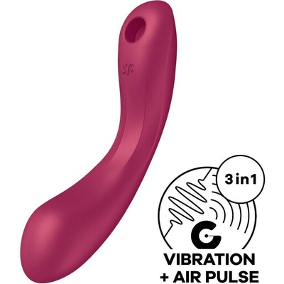 Satisfyer Curve Trinity 1 Air Pulse Vibration Red Stimulátor
