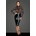 Noir Handmade F228 Midi Dress with Soft Lace Top M