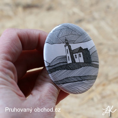 Maják Sestrica - button neboli placka