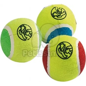 Image 1 of Flamingo играчка за кучета - шарена тенис топка 6 см