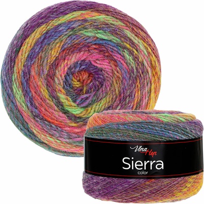 Vlna-hep Příze Sierra color - vlna + akryl Sierra color: 7214