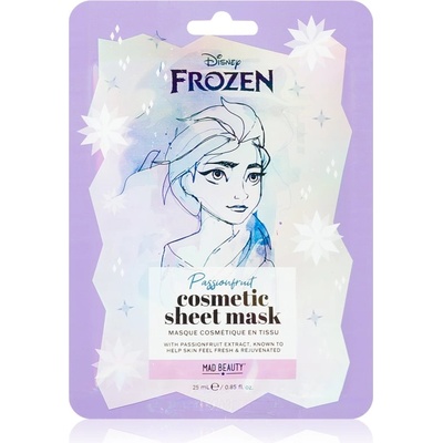 Mad Beauty Frozen Elsa платнена маска с озаряващ и хидратиращ ефект 25ml