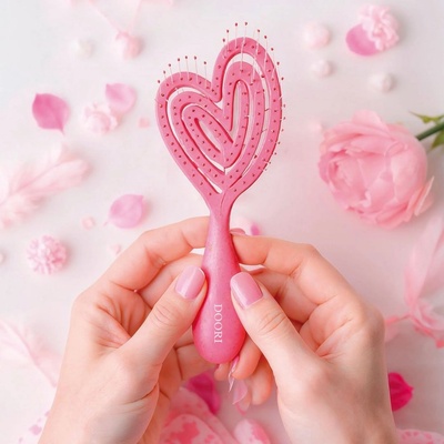 Doori Cosmetics Четка за коса "Споделено сърце" Doori Cosmetics (DIHB561556мк)