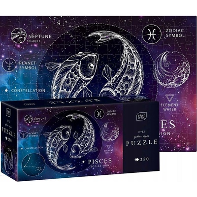 INTERDRUK ZNAČKY ZODIAKU ZODIAK PISCES RYBY 250 dílků