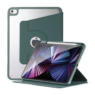 Въртящ се 360° калъф с място за Apple Pencil за iPad 9, 7" (2017/2018) / Air 1 / 2 / Pro 9, 7" - петролено сив (69206)