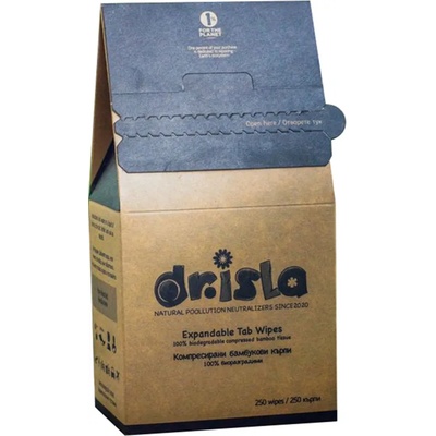 Dr. Isla Компресирана бамбукова кърпа Dr. Isla, 250 броя (TW250)