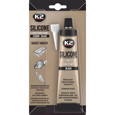 K2 Silikon pro utěsnění částí motoru 85g černý
