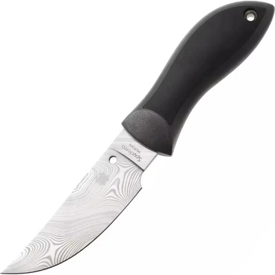 Spyderco Moran Upswept Grey Damasteel SPRINT FB01PGYD