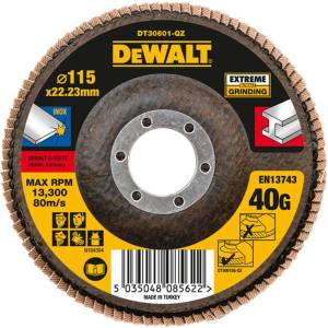 DEWALT - Ламелен шлифовъчен диск, P40, диаметър 115 mm DT30601 (DT30601)