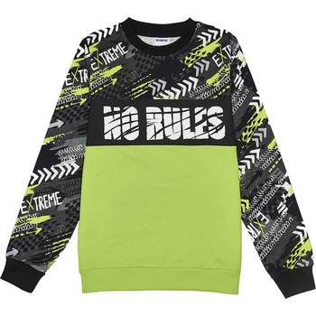 Winkiki WTB 82261 Chlapčenská mikina čierna / signálna