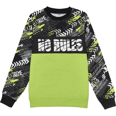 Winkiki WTB 82261 Chlapčenská mikina čierna / signálna