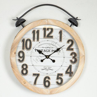 EUROLAMP Стенен часовник 1xAA Ø 50 см бежов (EU0556)