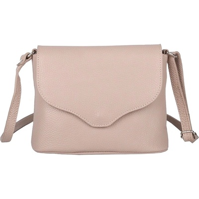 Vera Pelle malá kožená matně starocrossbody kabelka no. 61 růžová