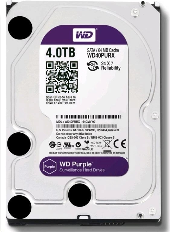WD Purple 4TB, WD40PURX od 3 438 Kč - Heureka.cz