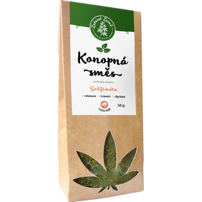 Zelená Země Konopná směs s mátou BIO 50 g