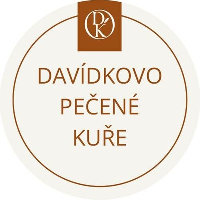 Davídkovo koření Etiketa Davídkovo pečené kuře béžová průměr 4,5 cm 1 ks