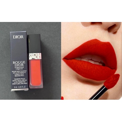 Dior Rouge Dior Forever Liquid matná tekutá rtěnka 999 Forever Dior 6 ml