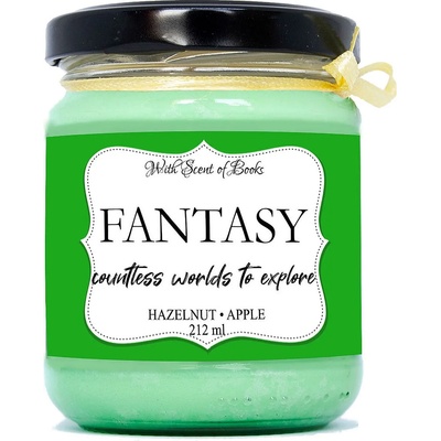 With Scent of Books Ароматна свещ - Fantasy, 212 ml (FC212)