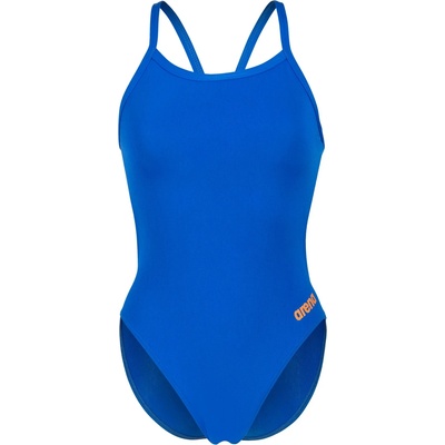 arena Дамски бански костюм Arena Women's Team Swimsuit Challenge Solid Swimsuit - Neon Blue / Team Orange - размер 38 (EU) (150-4078-0815)