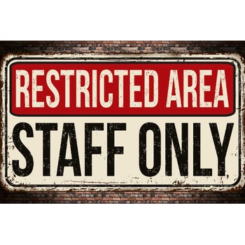 DIMEX ART s. r. o Флизелинов фототапет табела - забранена зона 375 x 250 см