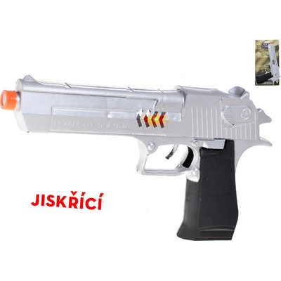 Mikro trading Pistole 26 cm jiskřící na setrvačník
