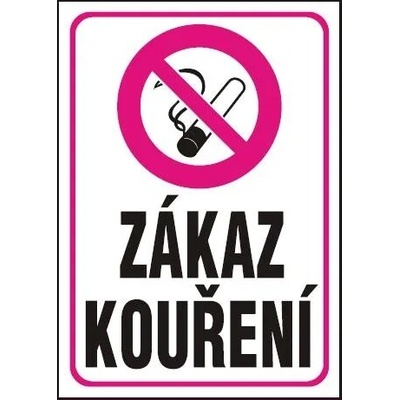 MAGG Zákaz kouření - plastová tabulka A4