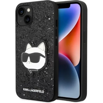 KARL LAGERFELD iPhone 14 Plus 6, 7" black hardcase Glitter Choupette Patch (KLHCP14MG2CPK)