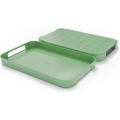 Trebonn Поднос за сервиране Trebonn Pile XL 1723113, 51x32.5 см, Меламин, Съвместим със съдомиялна машина, Зелен (Pile XL 1723113)