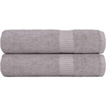 vidaXL Кърпи за баня FROGN 2 бр. Сиви 100x150 см 360 г/м2 (136836)
